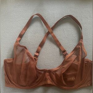 Skims mesh scoop bra 36dd EUC Mahogany